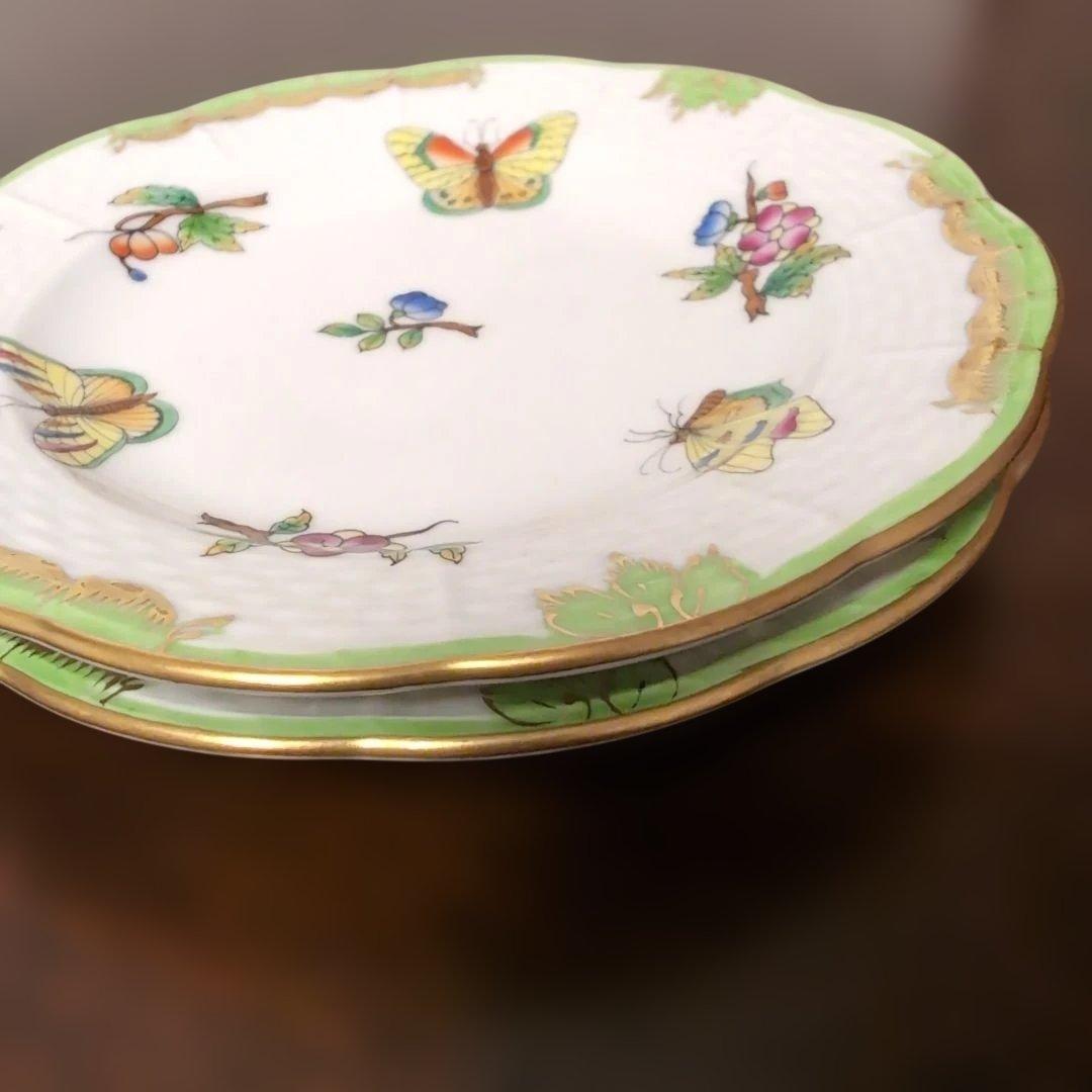 ヘレンド　ヴィクトリアブーケ　小皿　2枚　ハンガリー