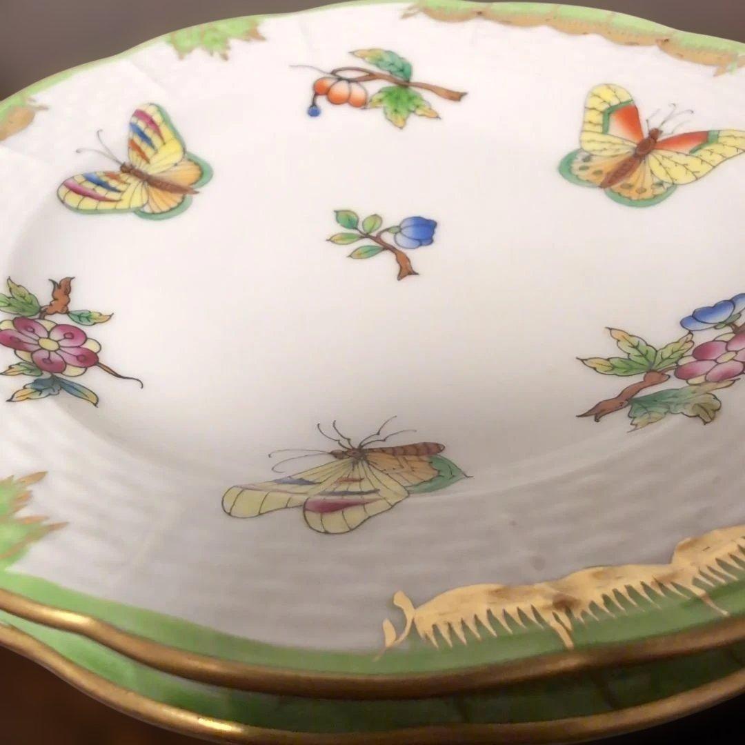 ヘレンド　ヴィクトリアブーケ　小皿　2枚　ハンガリー