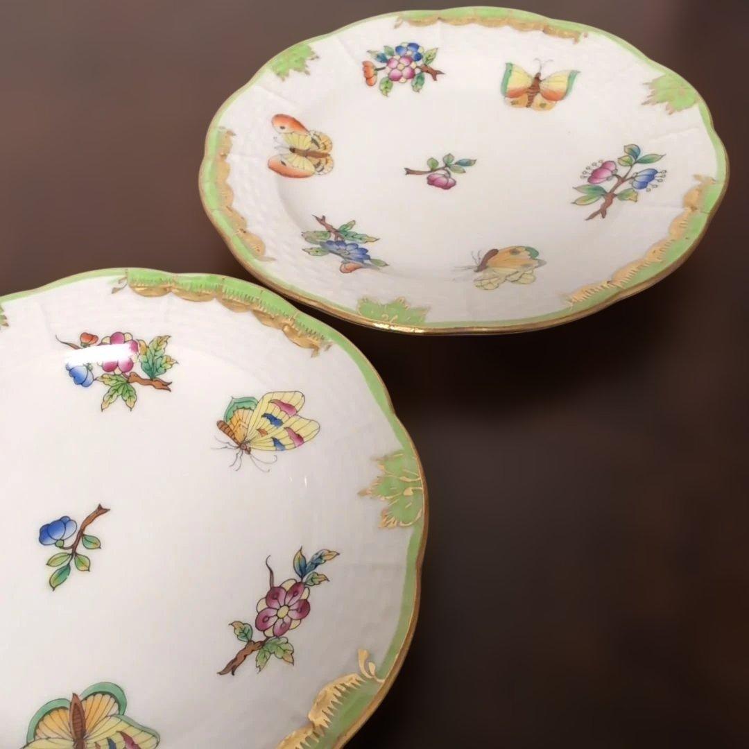 ヘレンド　ヴィクトリアブーケ　小皿　2枚　ハンガリー