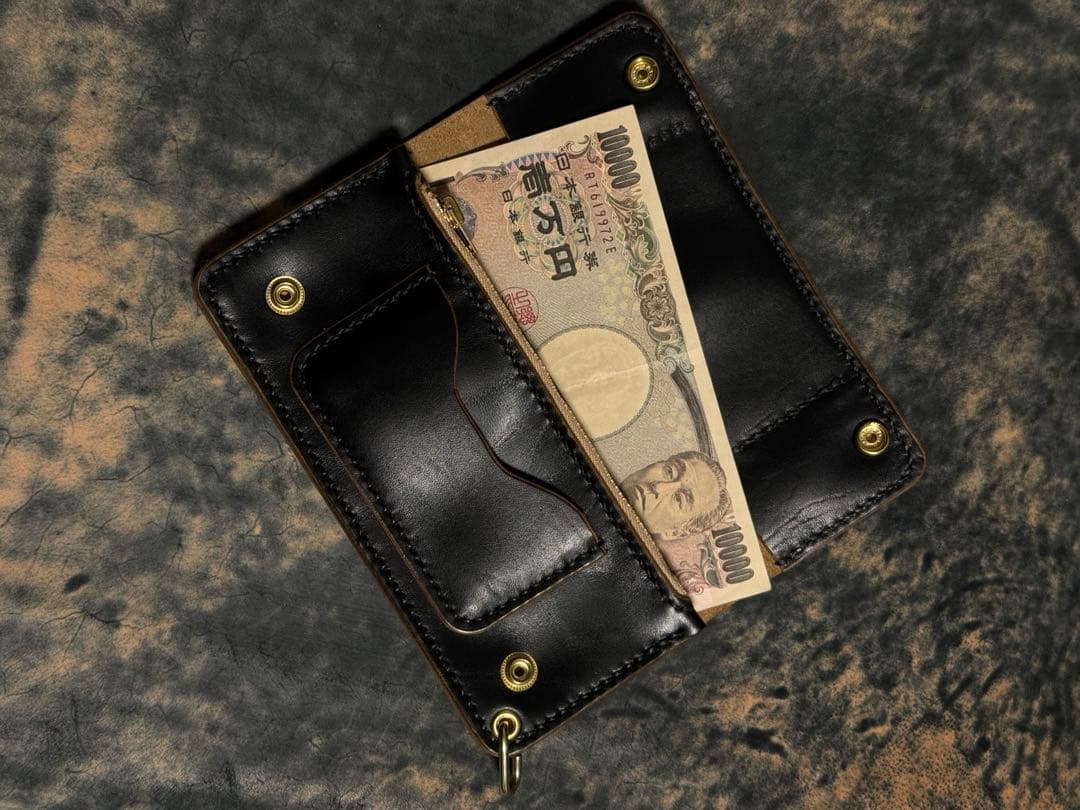 MARYAM社HORSE BUTT(茶芯)血筋多め個体!トラッカーウォレット