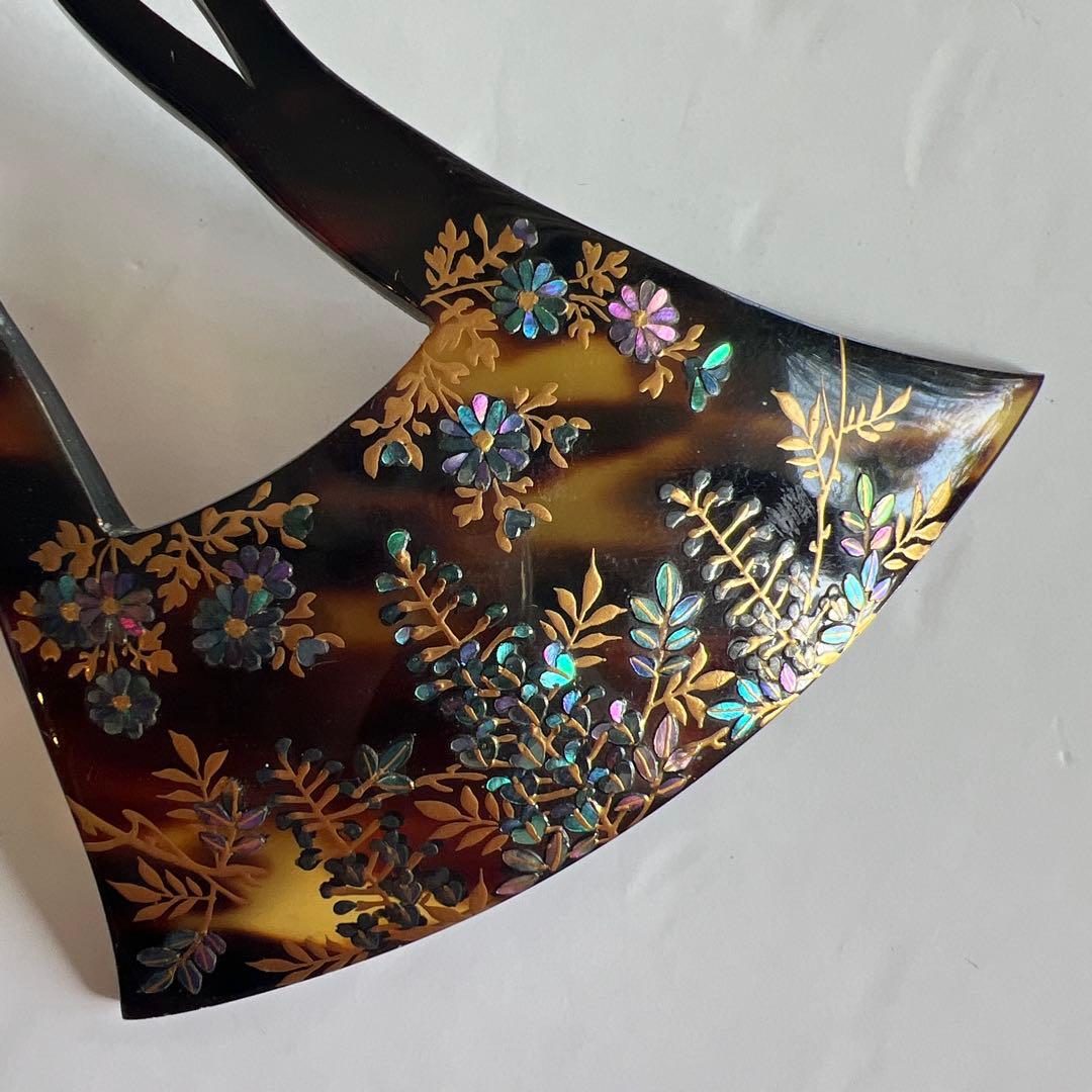 鼈甲　べっ甲　ラデン　かんざし　簪　髪飾り