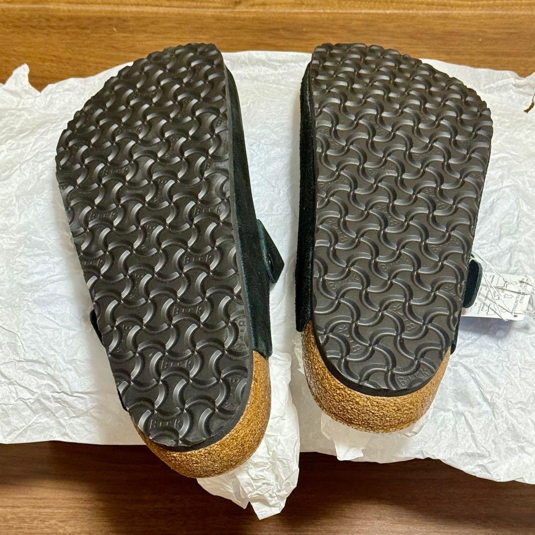 BIRKENSTOCK Boston スウェードレザー ブラック 50 32.5