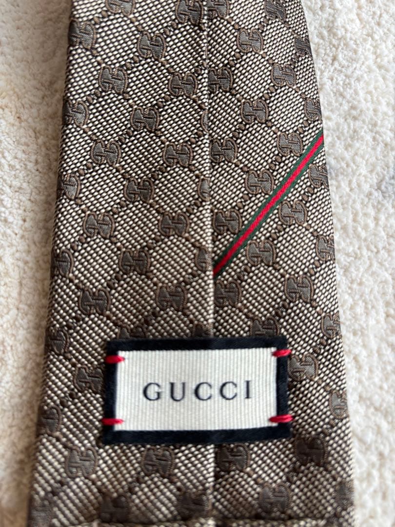 【美品】グッチ ネクタイ GUCCI GGパターン