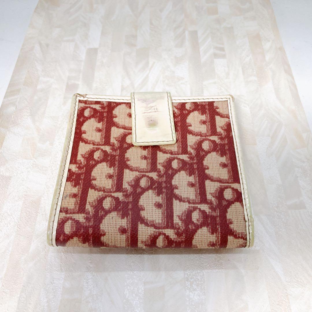 Christian Dior 二つ折り財布　トロッター　ベージュ　正規品