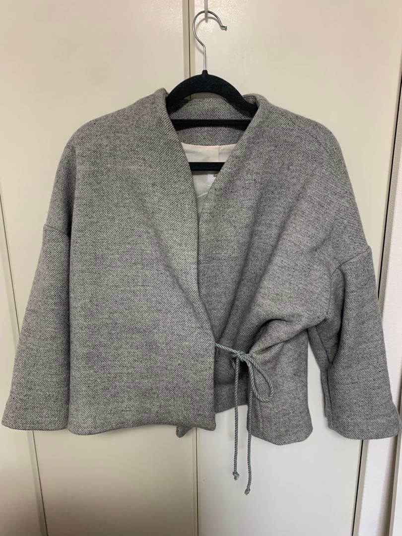 Gauze# wool HAORI coat ウールハオリコート