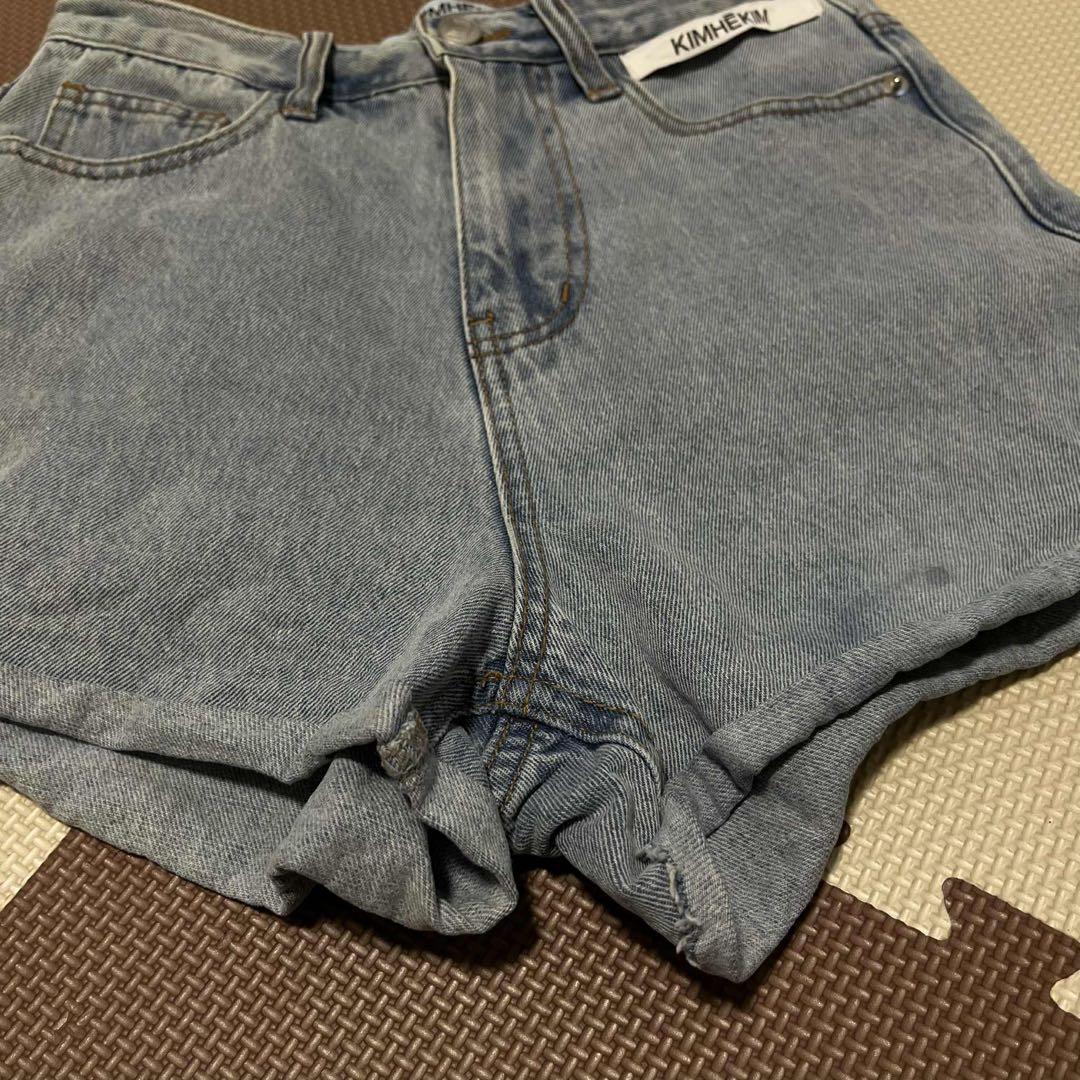 KIMHEKIM ライトブルー デニム ショートパンツ S