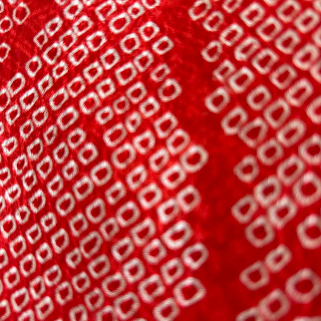 七五三　三歳　正絹総絞り着物 被布、草履セット