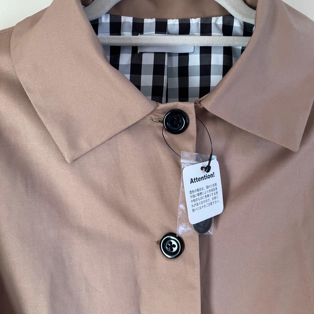 新品タグ付き　YOIHI フリルギャザーステンカラーコート　バルーンスリーブ