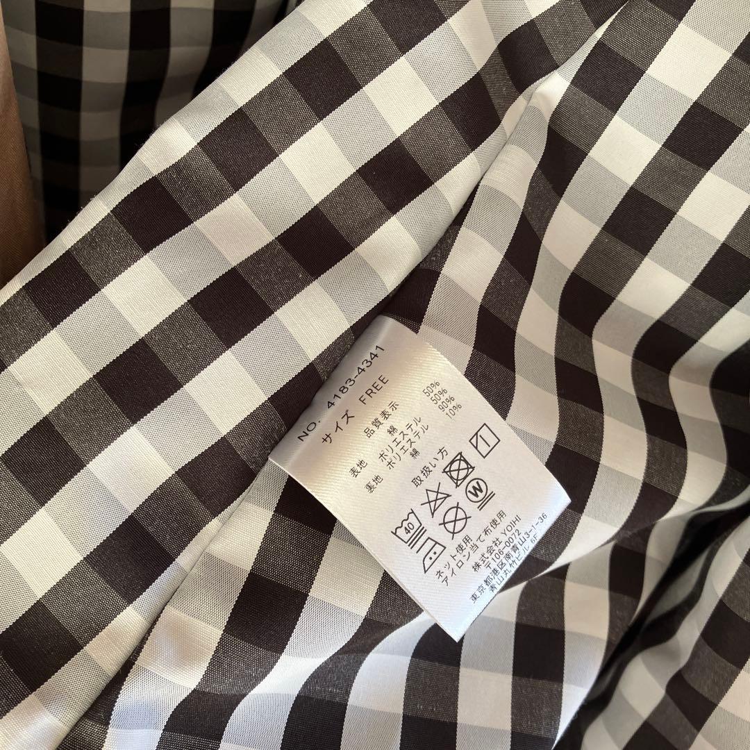 新品タグ付き　YOIHI フリルギャザーステンカラーコート　バルーンスリーブ