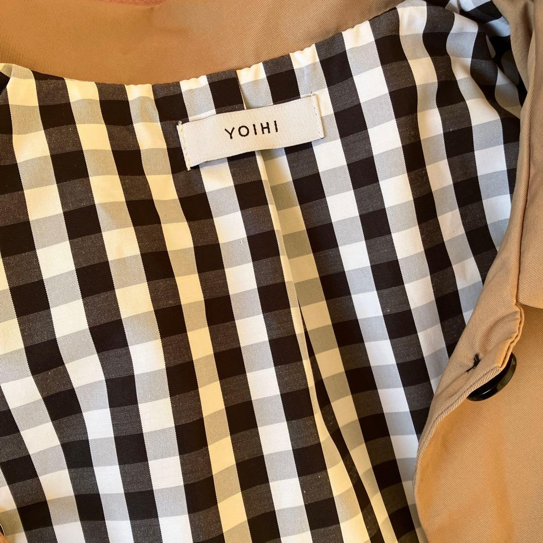 新品タグ付き　YOIHI フリルギャザーステンカラーコート　バルーンスリーブ