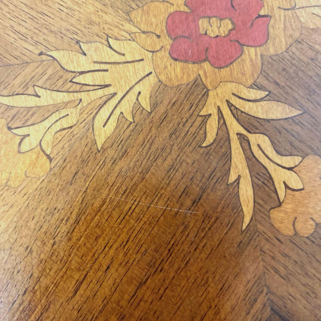 美品 象嵌 コーヒーテーブル カフェテーブル サイドテーブル インテリア 装飾