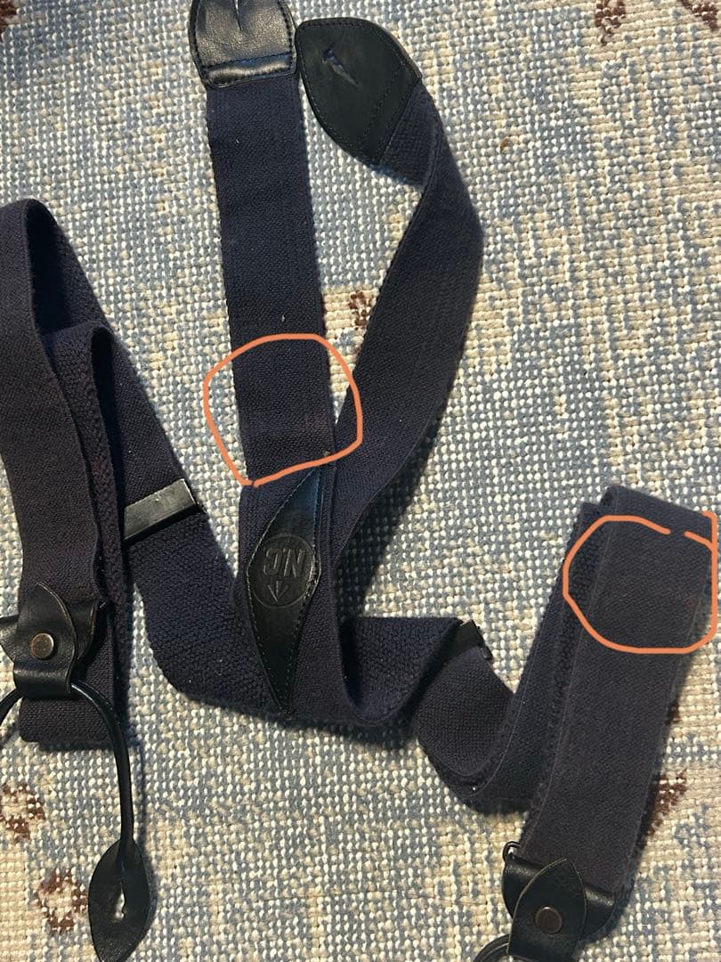 ナイジェルケーボン US アーミー サスペンダー ネイビー