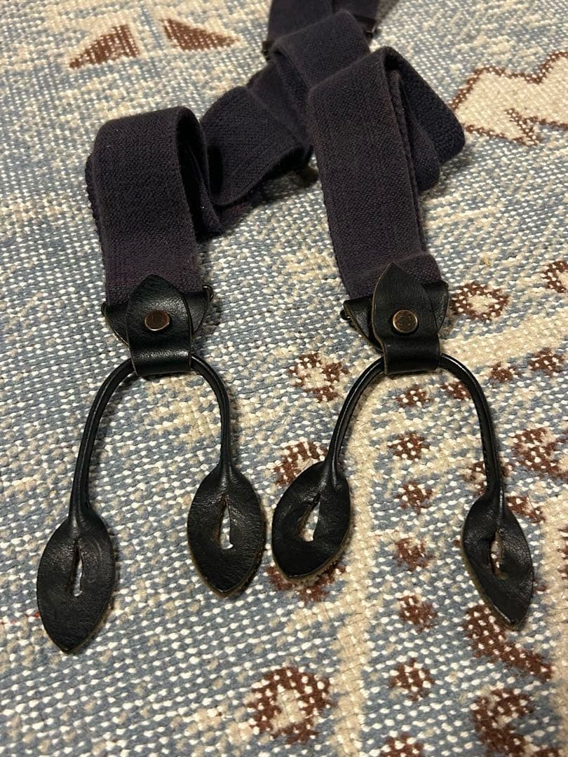 ナイジェルケーボン US アーミー サスペンダー ネイビー