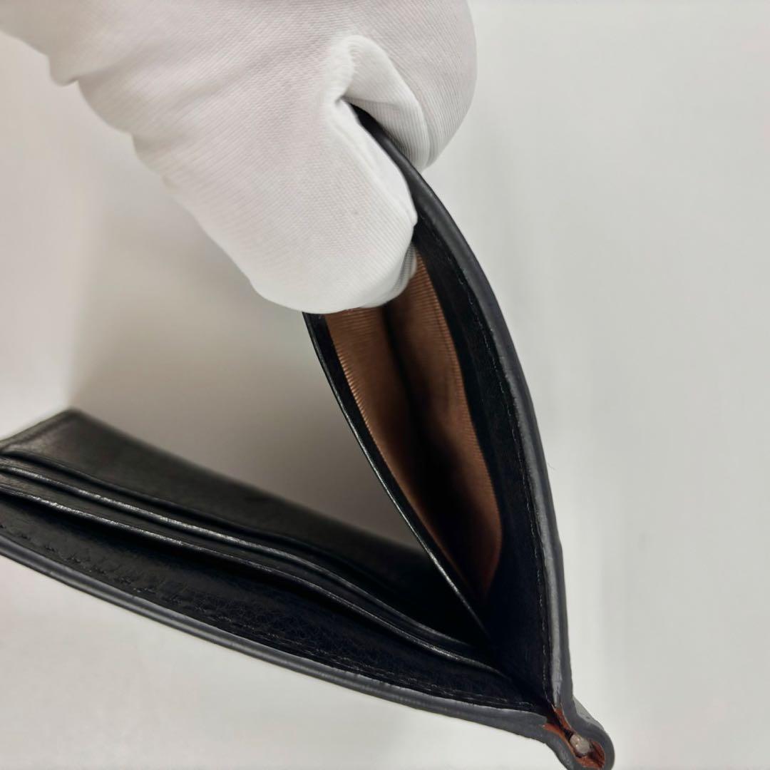 美品　土屋鞄　マネークリップウォレット　ブラック　小銭入れ　カードポケット