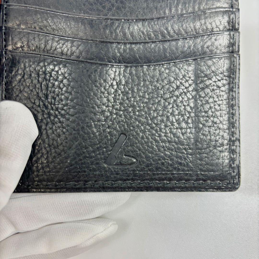 美品　土屋鞄　マネークリップウォレット　ブラック　小銭入れ　カードポケット