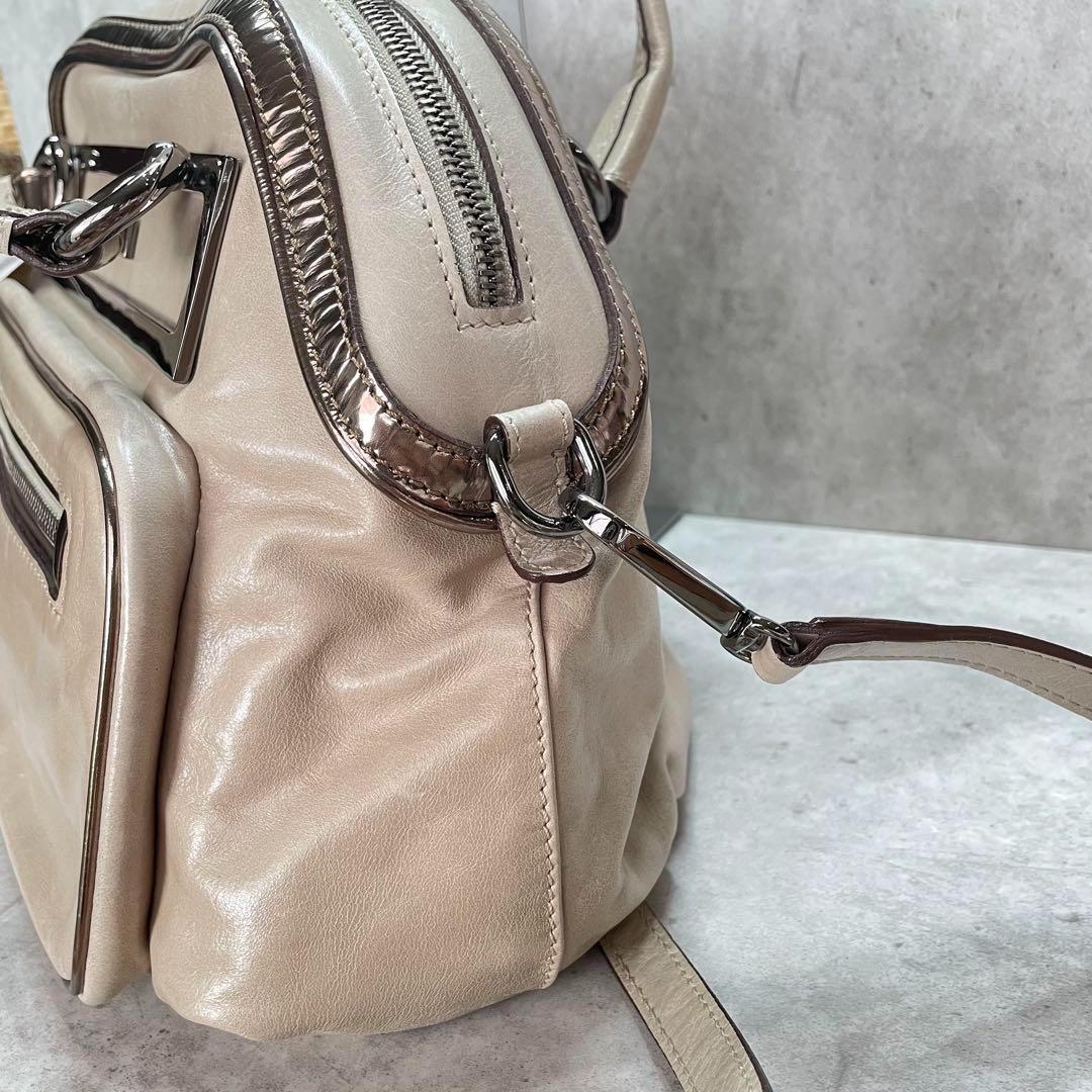 MaxMara SPORTMAX ♡ 牛革 2WAYバッグ 定価117600円