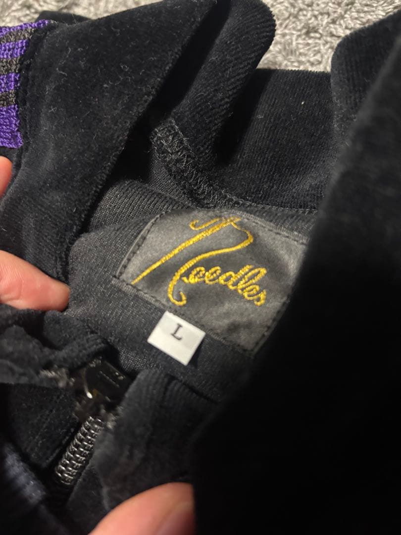 Needles 黒紫ベロアセットアップ