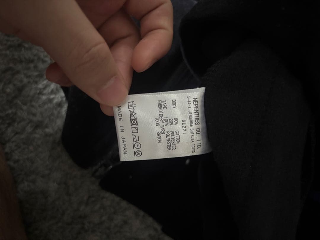 Needles 黒紫ベロアセットアップ