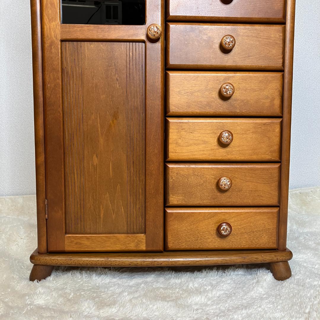 レトロ　曙工芸　サイドキャビネット　8段　収納棚　飾り棚　食器棚