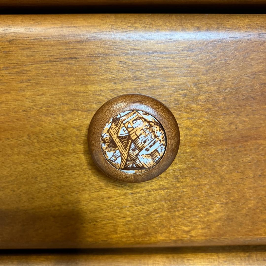 レトロ　曙工芸　サイドキャビネット　8段　収納棚　飾り棚　食器棚