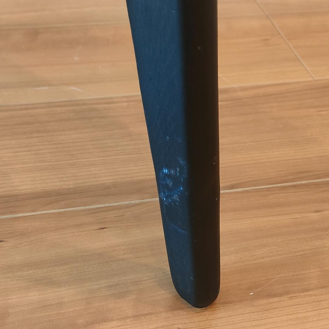 ラタン　ダイニングチェア　ブラック　ウッドラタンチェア