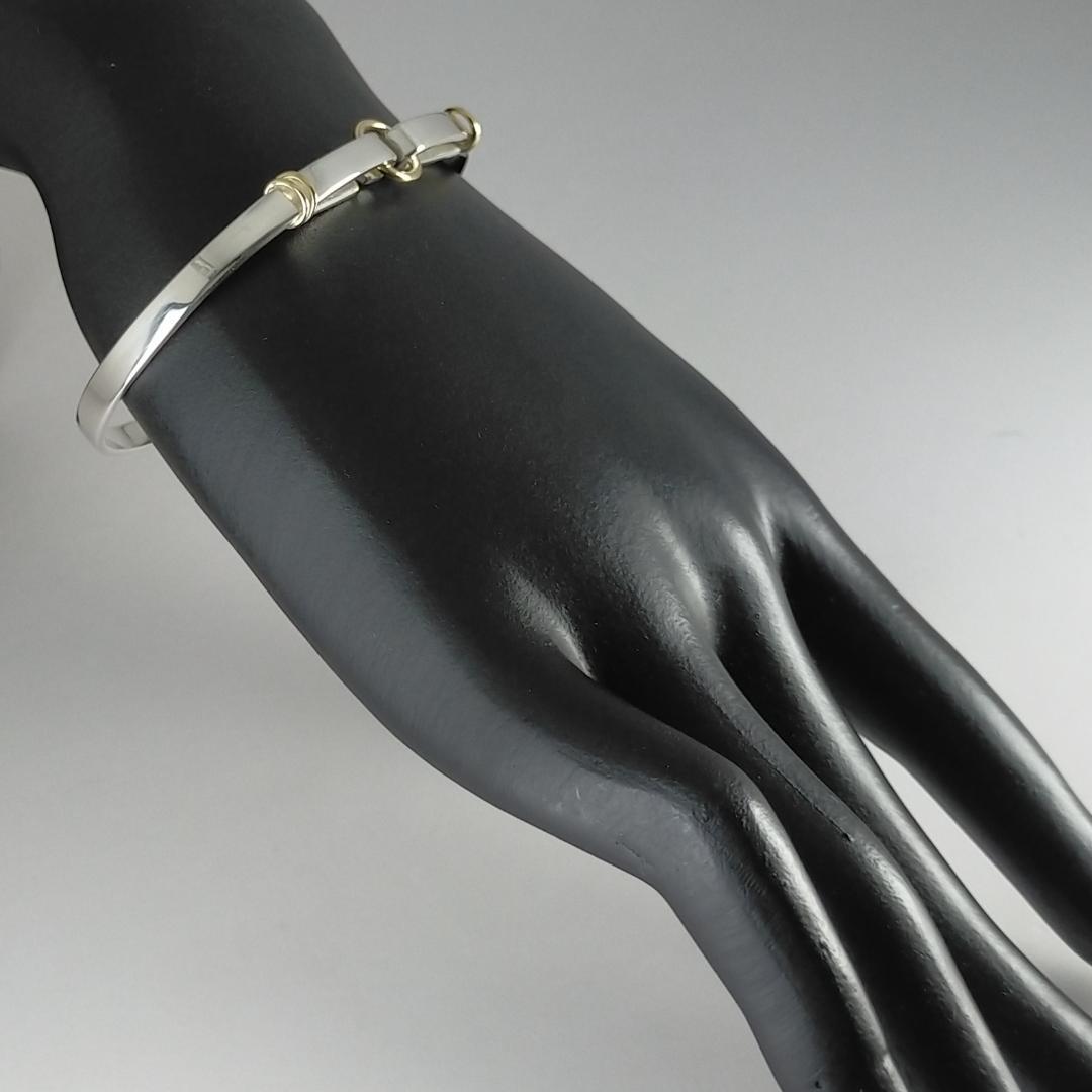 ★SALE★【ティファニー】フック　サークル　コンビ　バングル　2420