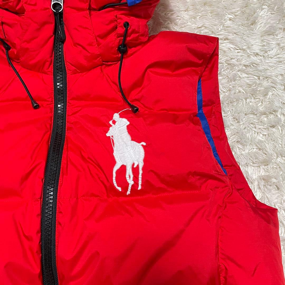 POLO RALPH LAUREN ダウンベスト　ビッグポニー レッド S