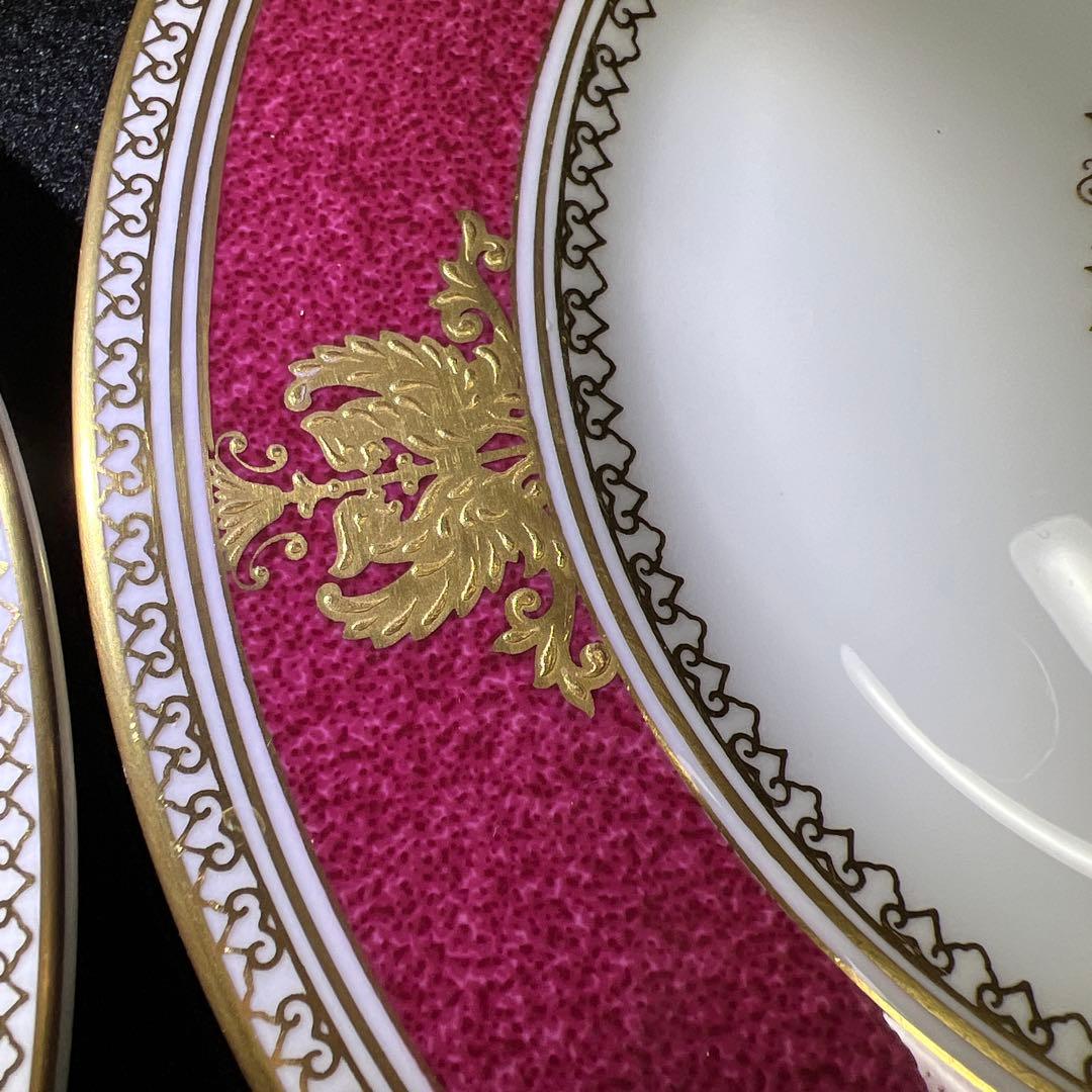 ウェッジウッド最高級シリーズ　コロンビアパウダールビー　デザートプレート6枚