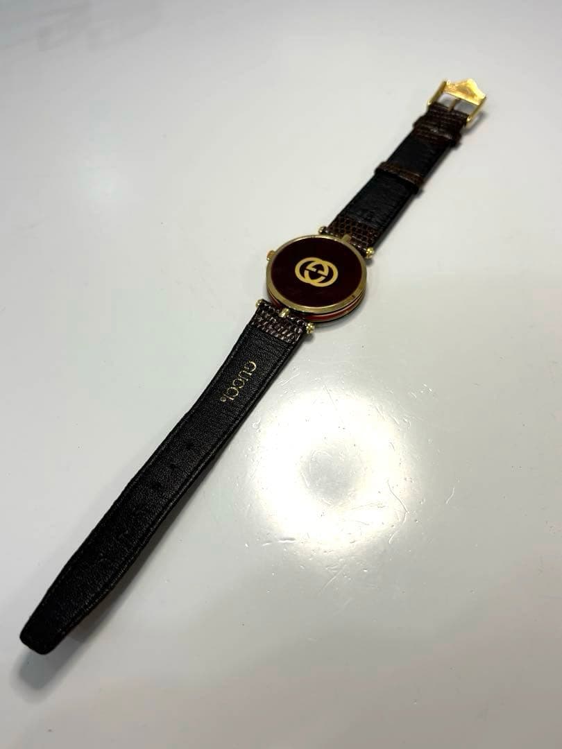 【新品電池】GUCCI グッチ シェリーライン ユニセックス ヴィンテージ腕時計
