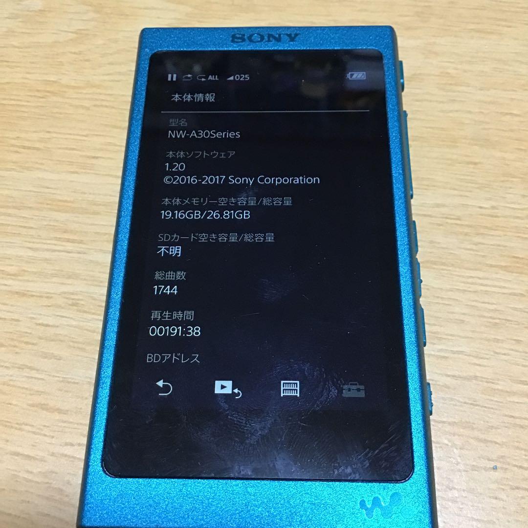 SONY WALKMAN nw-a36 ブルー 32GB カバー付き 送料込み