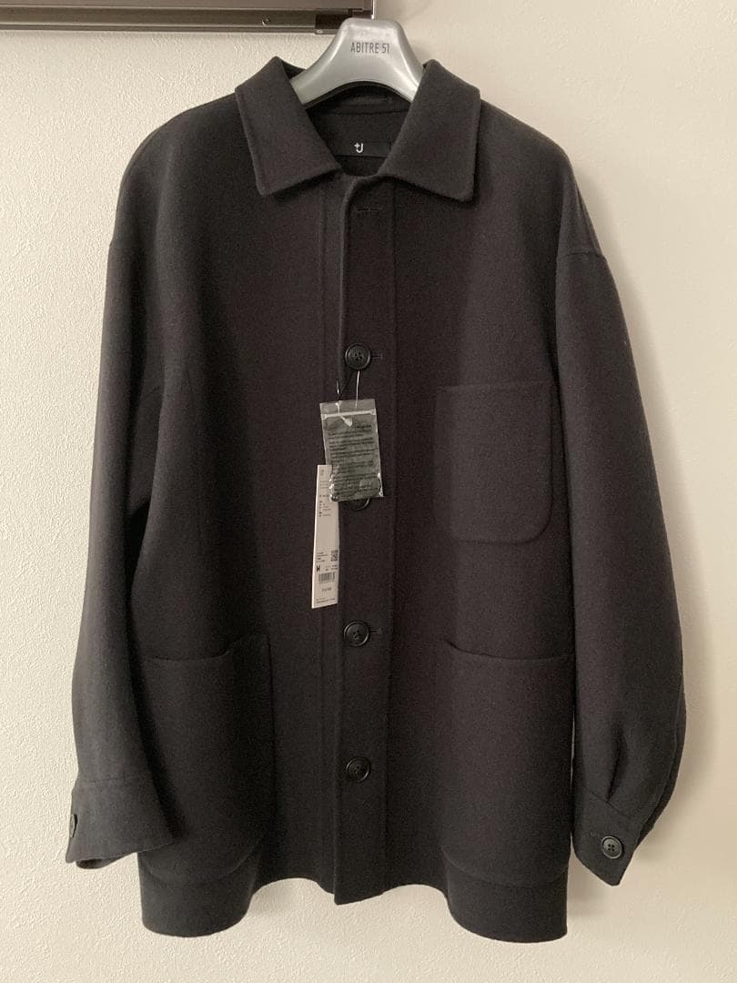 新品タグ付　ジルサンダーコラボ　ユニクロ＋J オーバーサイズシャツジャケット　M