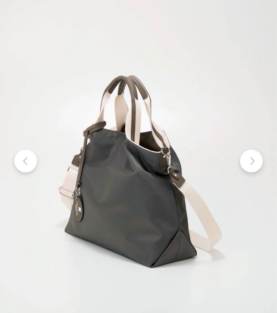 新品未使用！トプカピ　ストライプハンドル ナイロン 2way トートバッグ