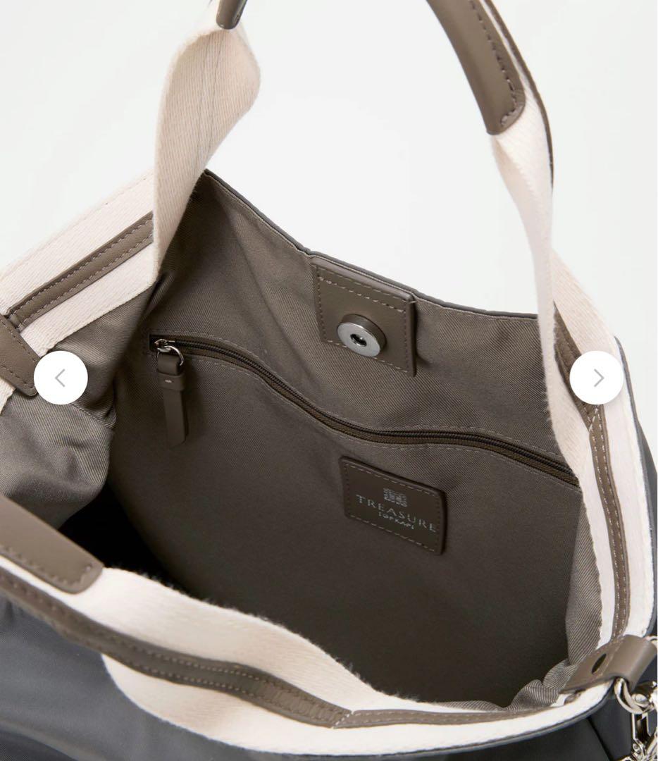 新品未使用！トプカピ　ストライプハンドル ナイロン 2way トートバッグ