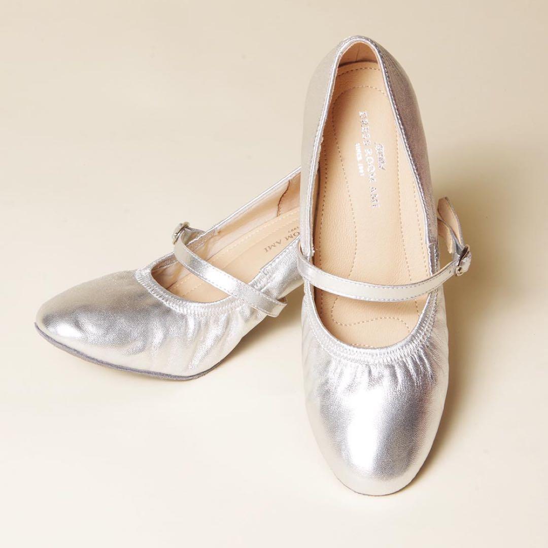 ドレスルームアミ サイレントシューズ ストラップシューズ 新品未使用 24cm