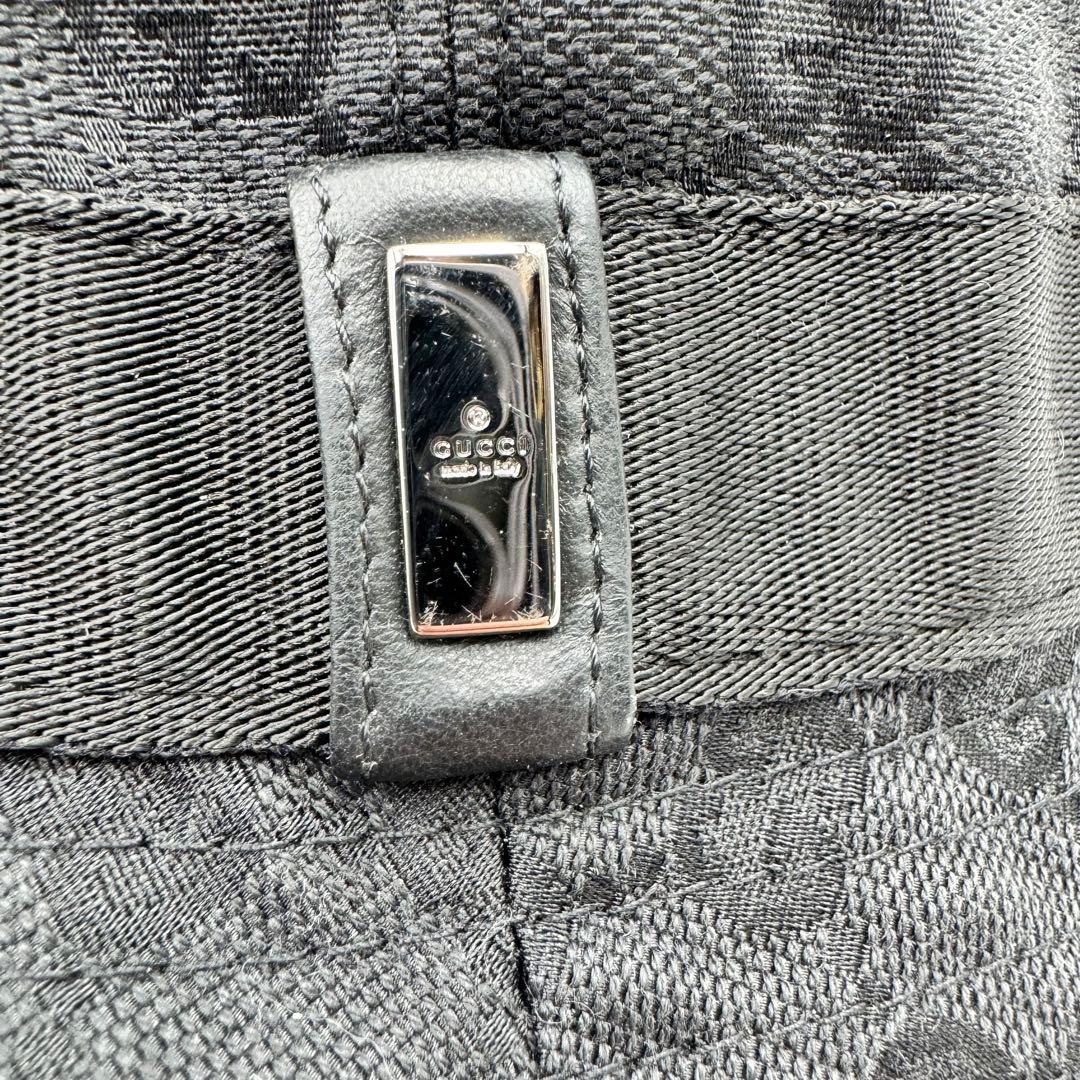 GUCCI グッチ　バケットハット　ブラック　GG柄　Mサイズ