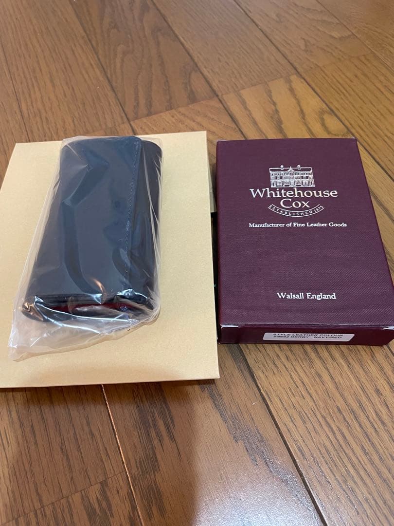 【新品未使用】　Whitehouse Cox キーケース ネイビー/レッド