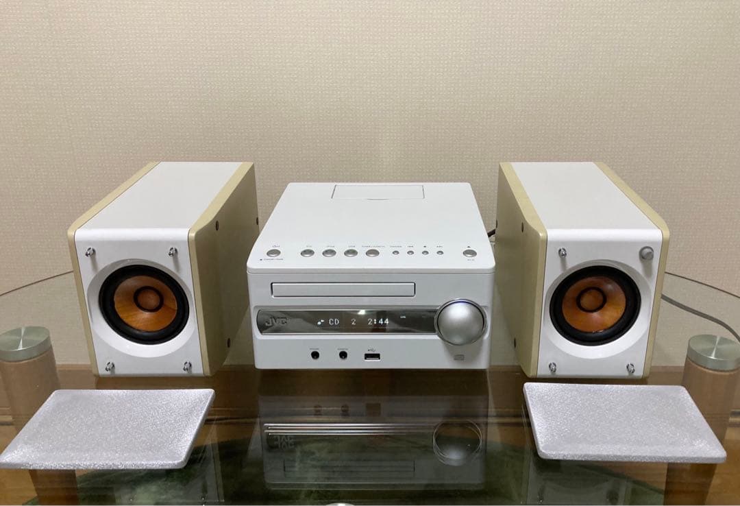 【美品】人気・JVC CA-EXS3 ウッドコーン/リモコン