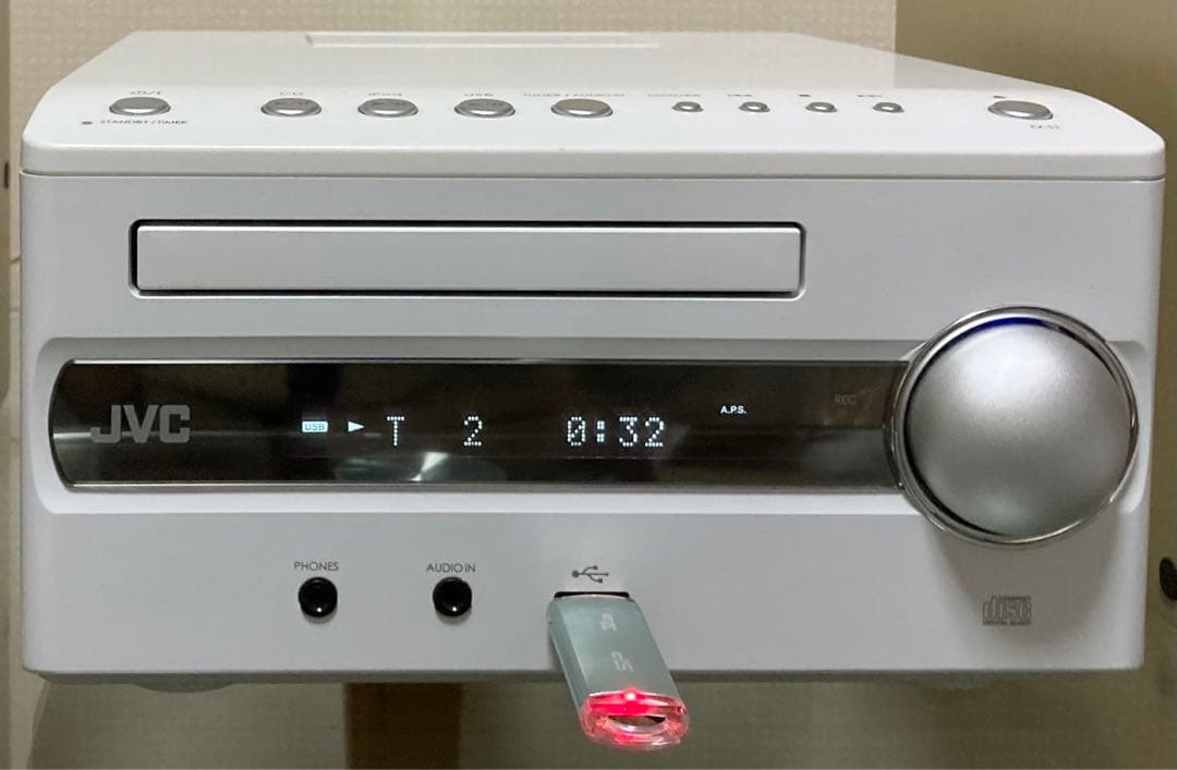 【美品】人気・JVC CA-EXS3 ウッドコーン/リモコン