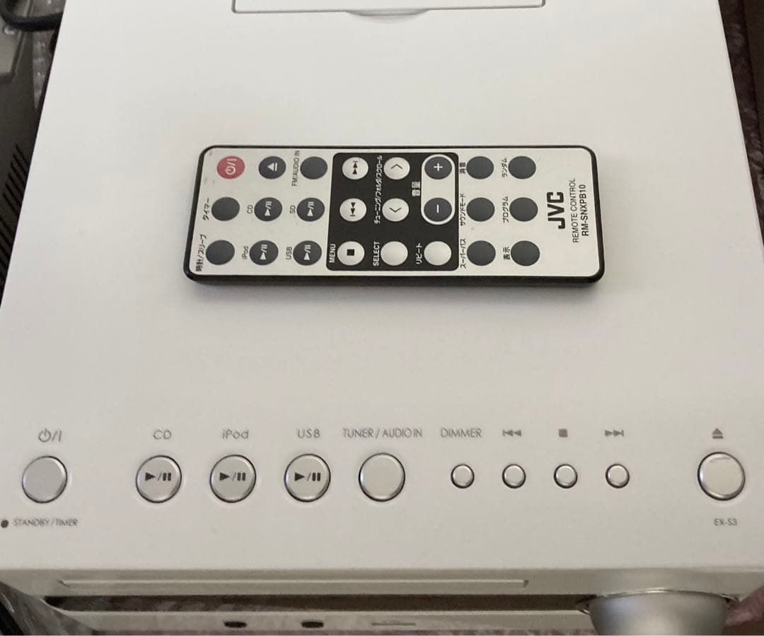 【美品】人気・JVC CA-EXS3 ウッドコーン/リモコン