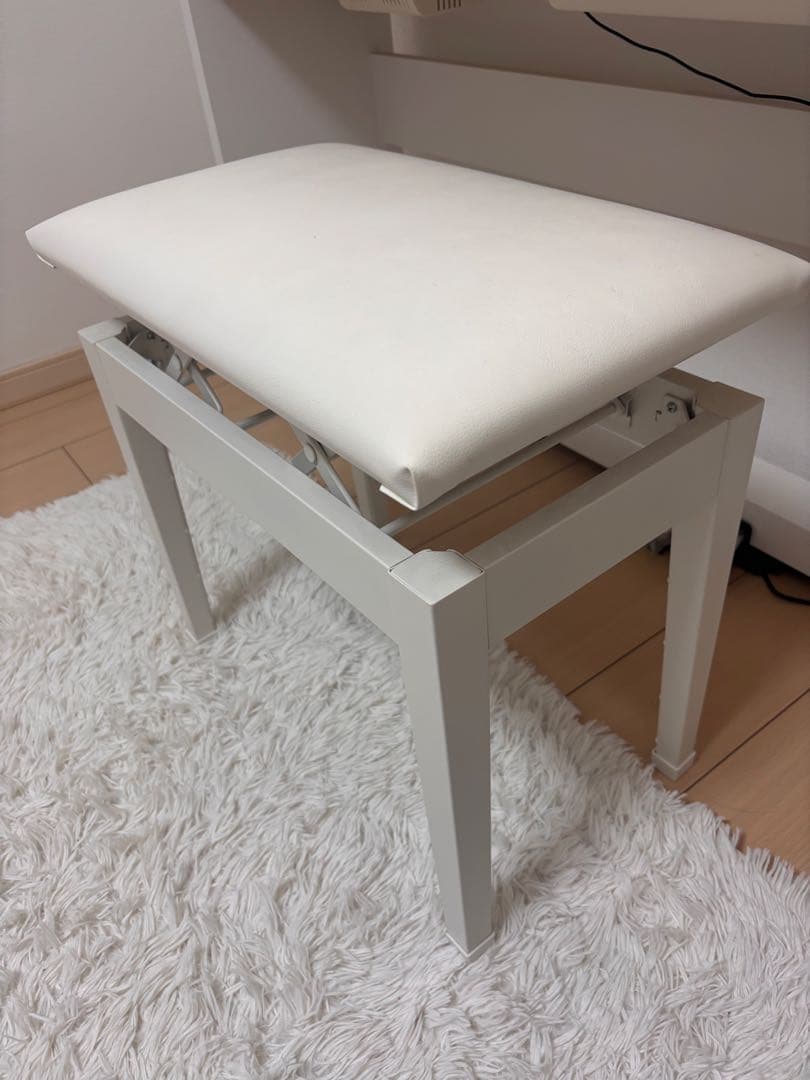 【n.さま専用 】引き取り限定:ホワイト電子ピアノと椅子セット