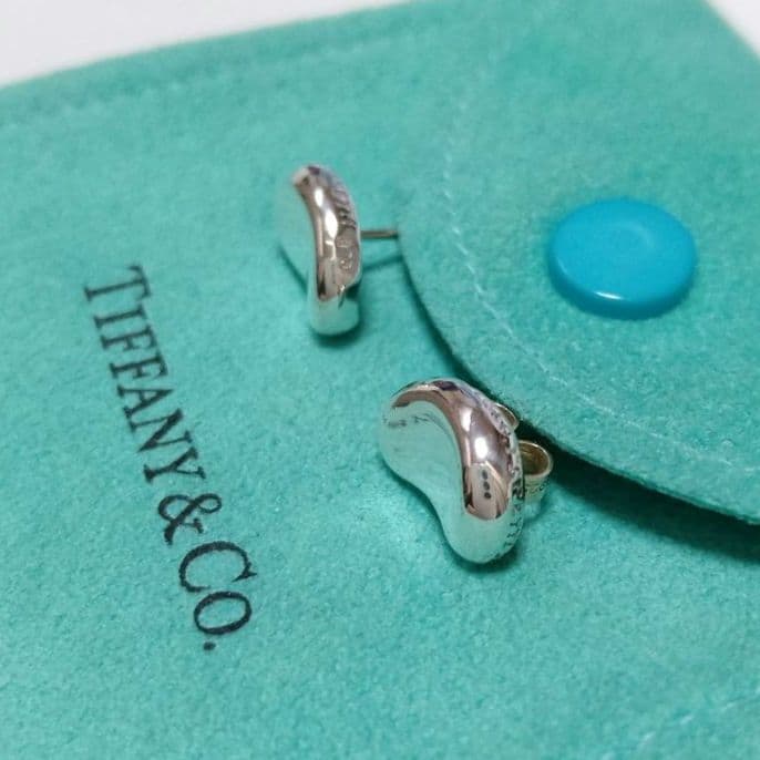 TIFFANY ティファニー ビーン ピアス シルバー