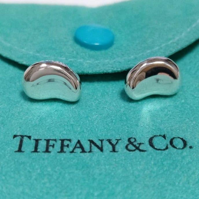 TIFFANY ティファニー ビーン ピアス シルバー