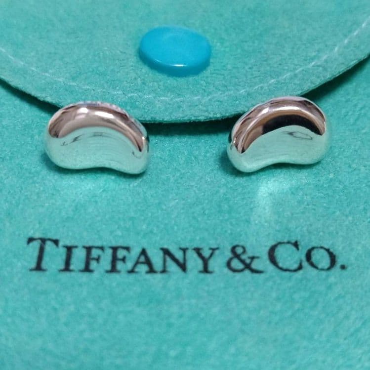 TIFFANY ティファニー ビーン ピアス シルバー
