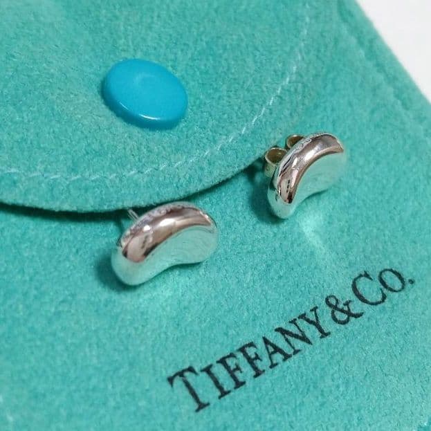 TIFFANY ティファニー ビーン ピアス シルバー