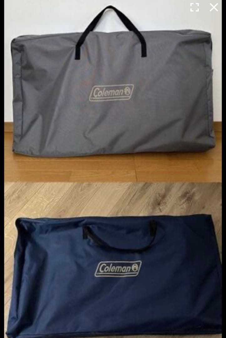 Colemanパイオニアリクライナー(グレー&ブルー) 収納ケース付き