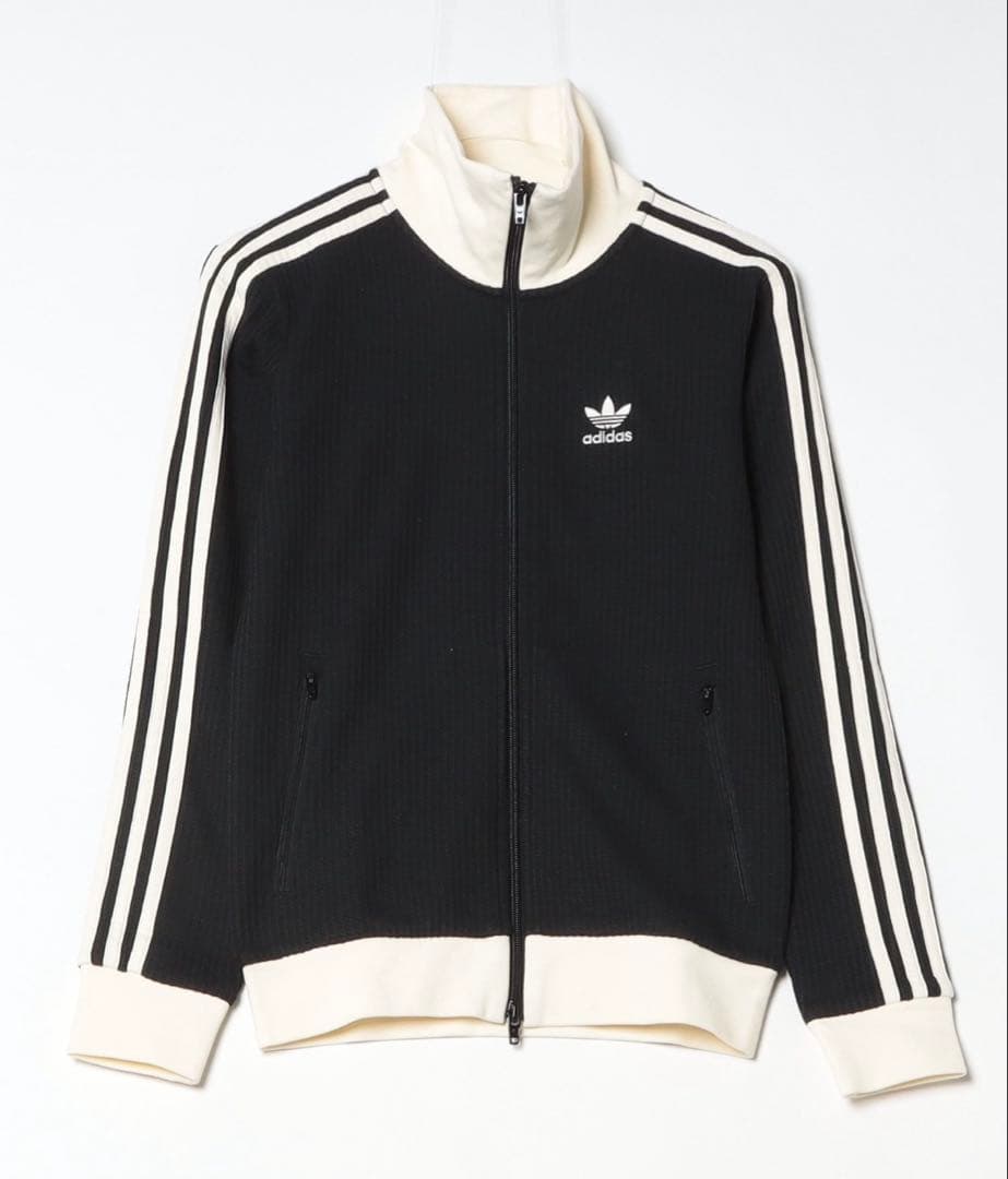 り*く様 adidas ジャージジャケット ブラック/ホワイト