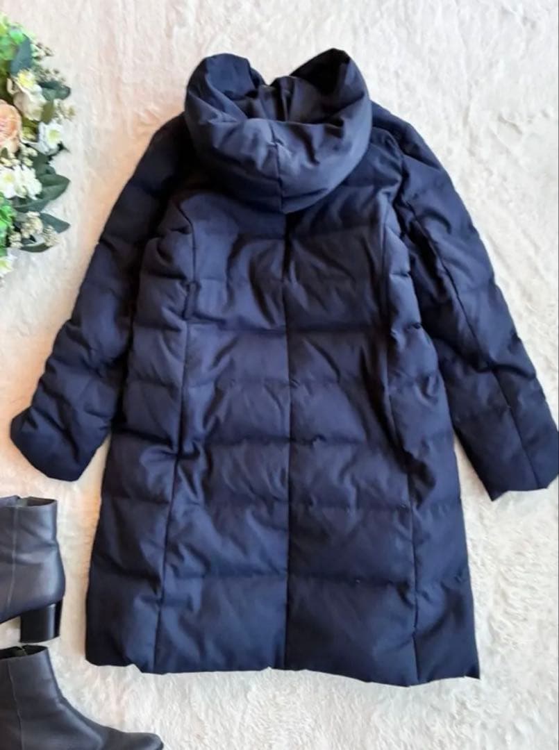 ✨ マッキントッシュフィロソフィー ロングダウンコート✨クリーニング済Mネイビー