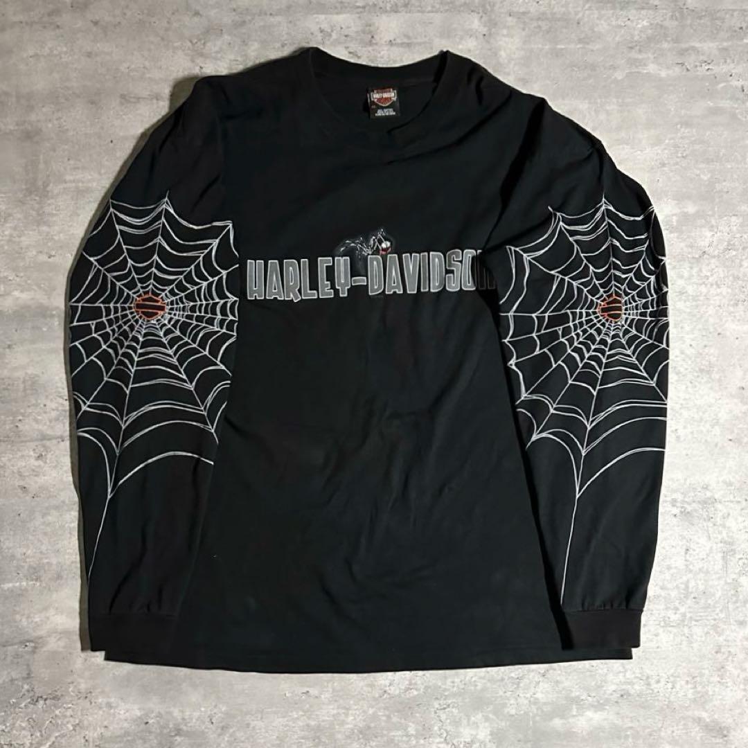 Travis 着用 Harley-Davidson スパイダーウェブ Tシャツ