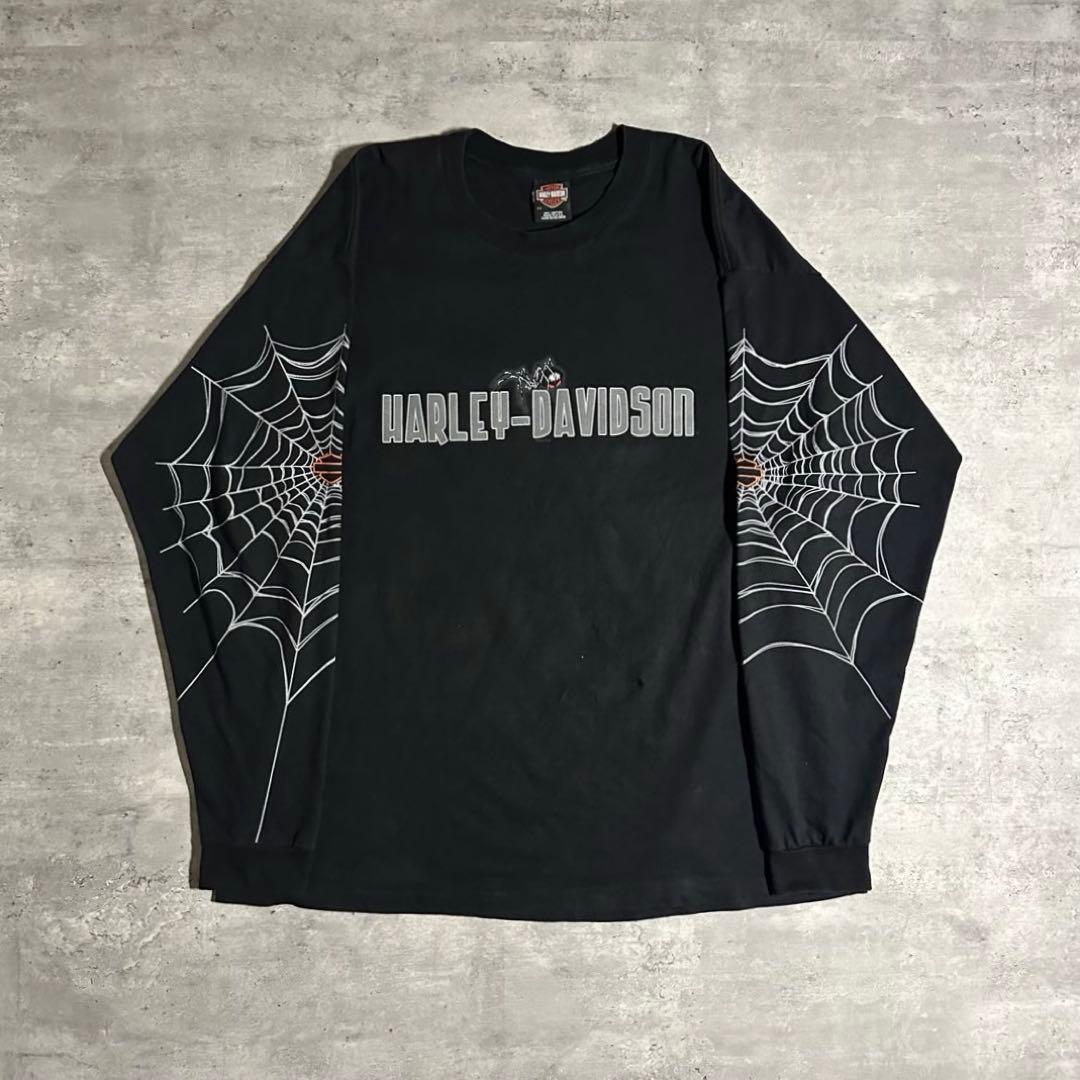 Travis 着用 Harley-Davidson スパイダーウェブ Tシャツ