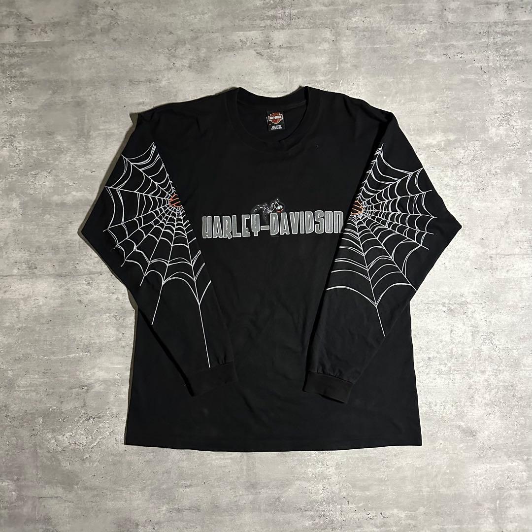 Travis 着用 Harley-Davidson スパイダーウェブ Tシャツ